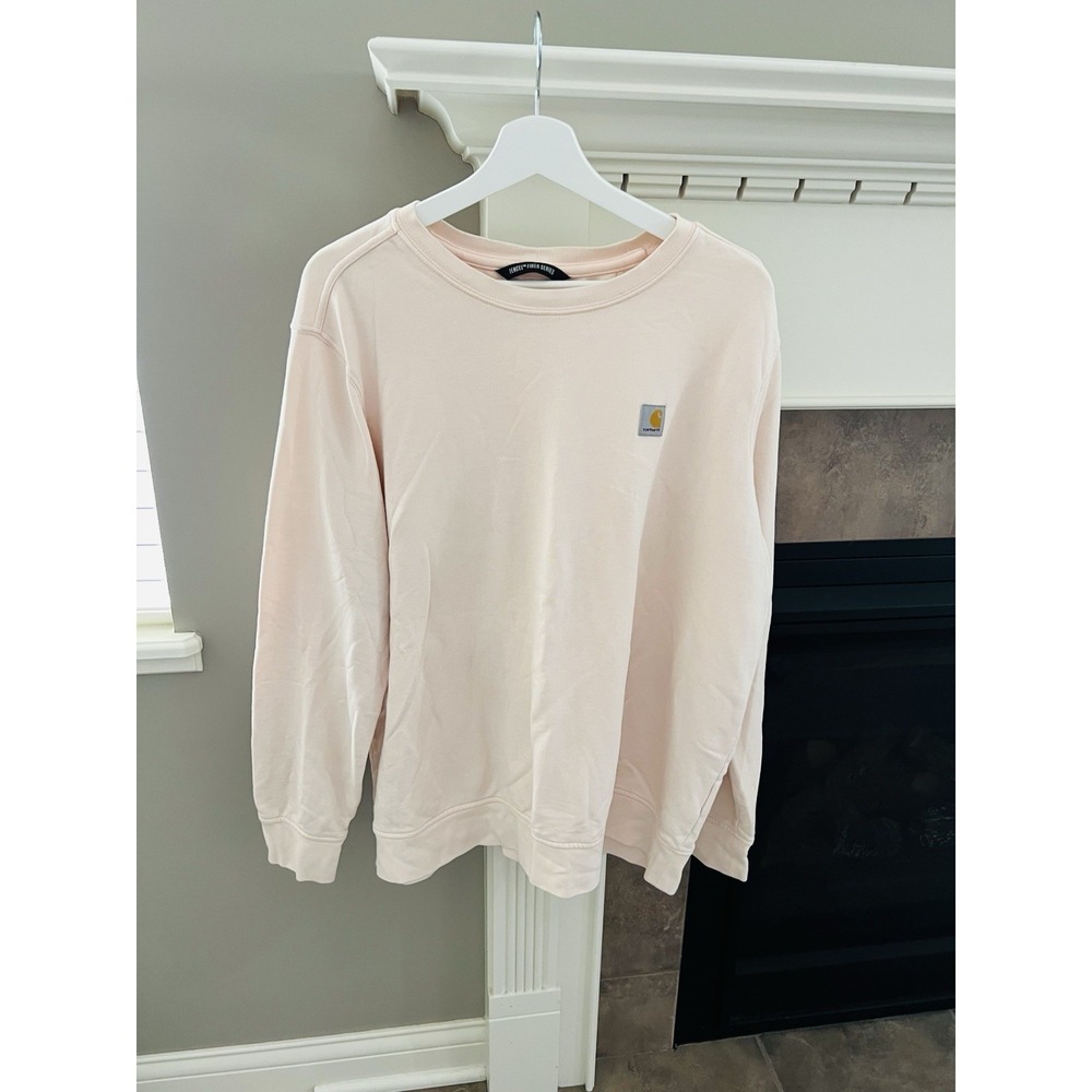 NEW Carhartt Women's Loose Fit Tencel Series Crewneck Sweatshirt Size L 12-14